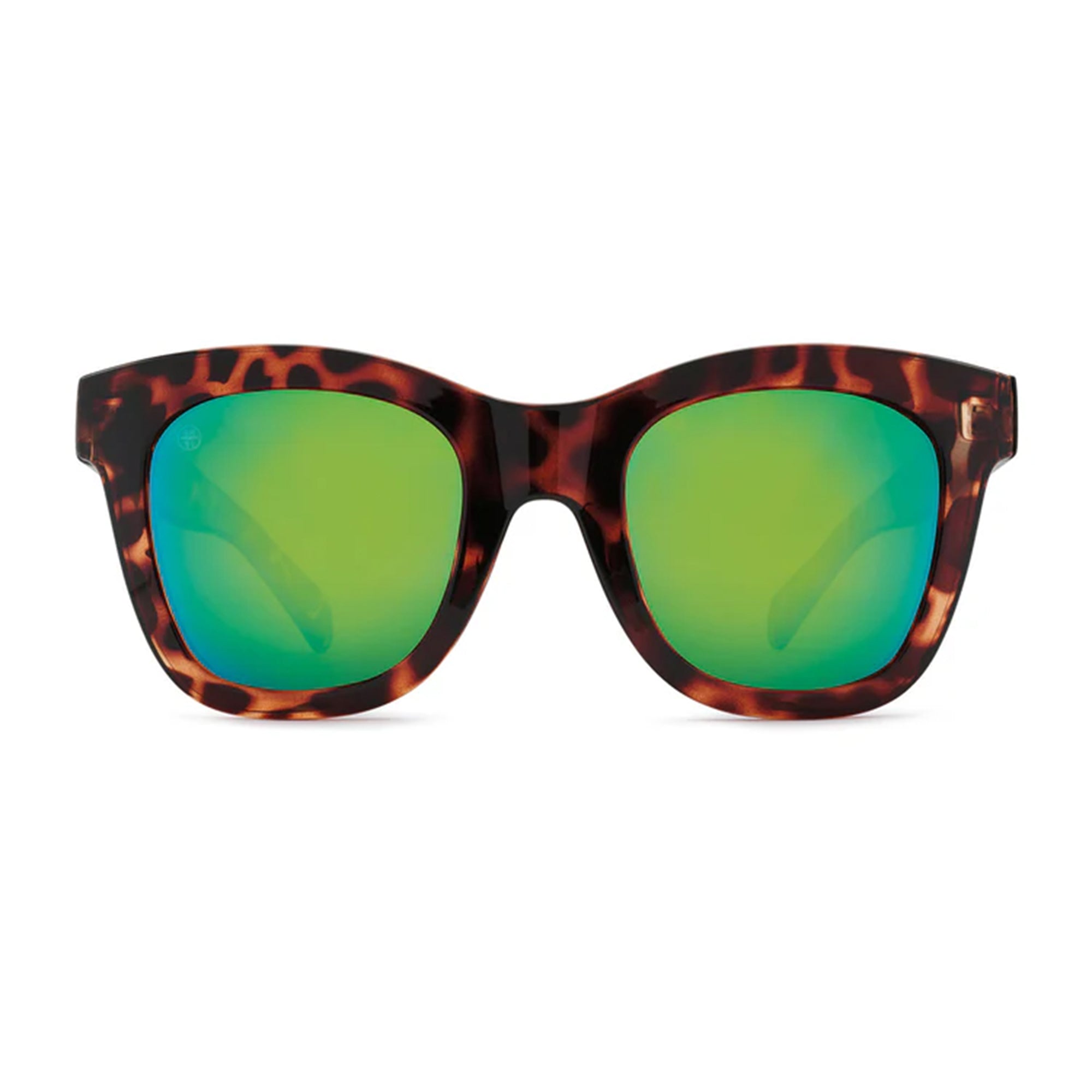 Lido Polarized Sunglasses - Tortoise / Coastal Green Mirror  display picture 1