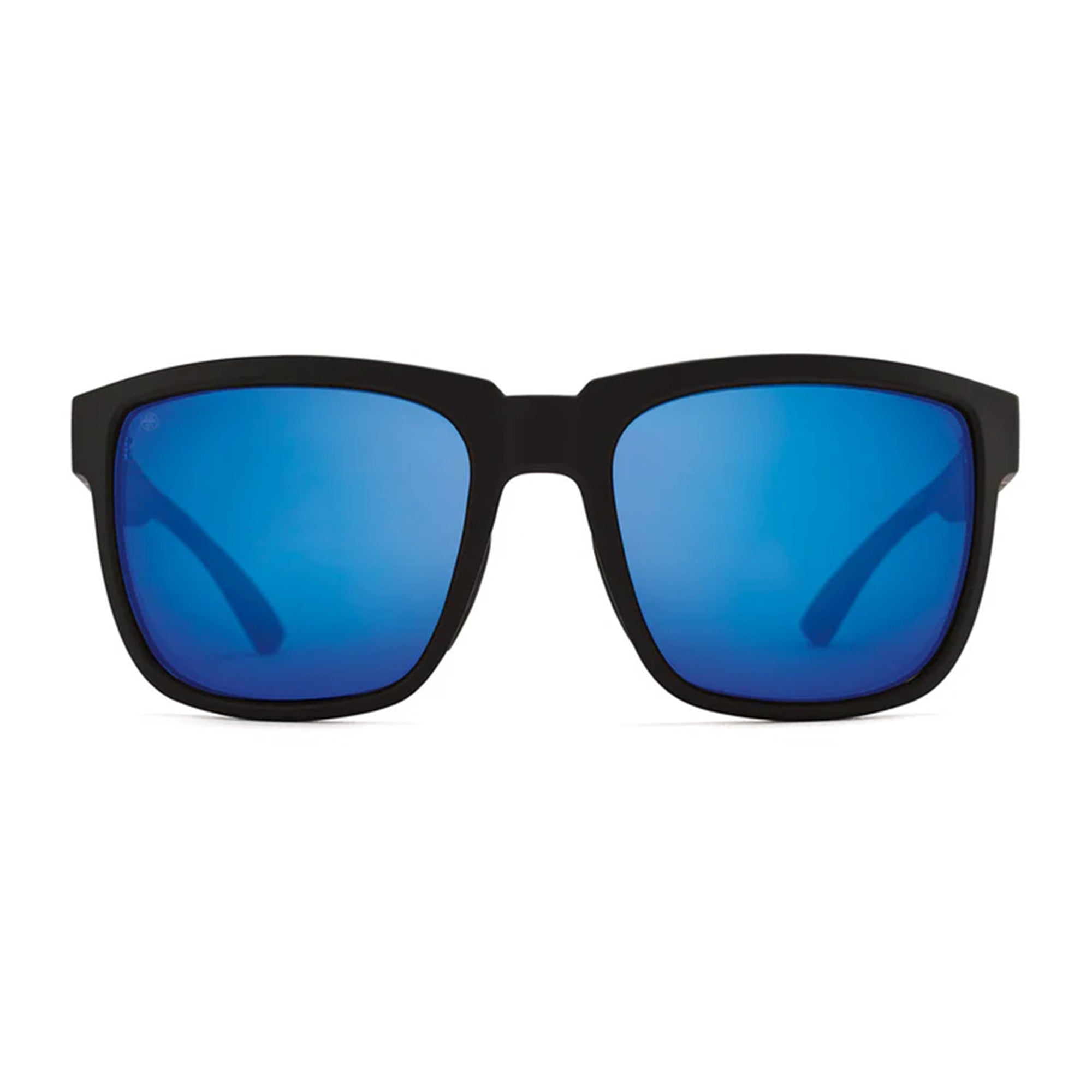 Blue Contemporary Sunglasses with Dark Lenses Black Thick Hipster Rectangle Tinted Sunglasses with Blue  main image 2