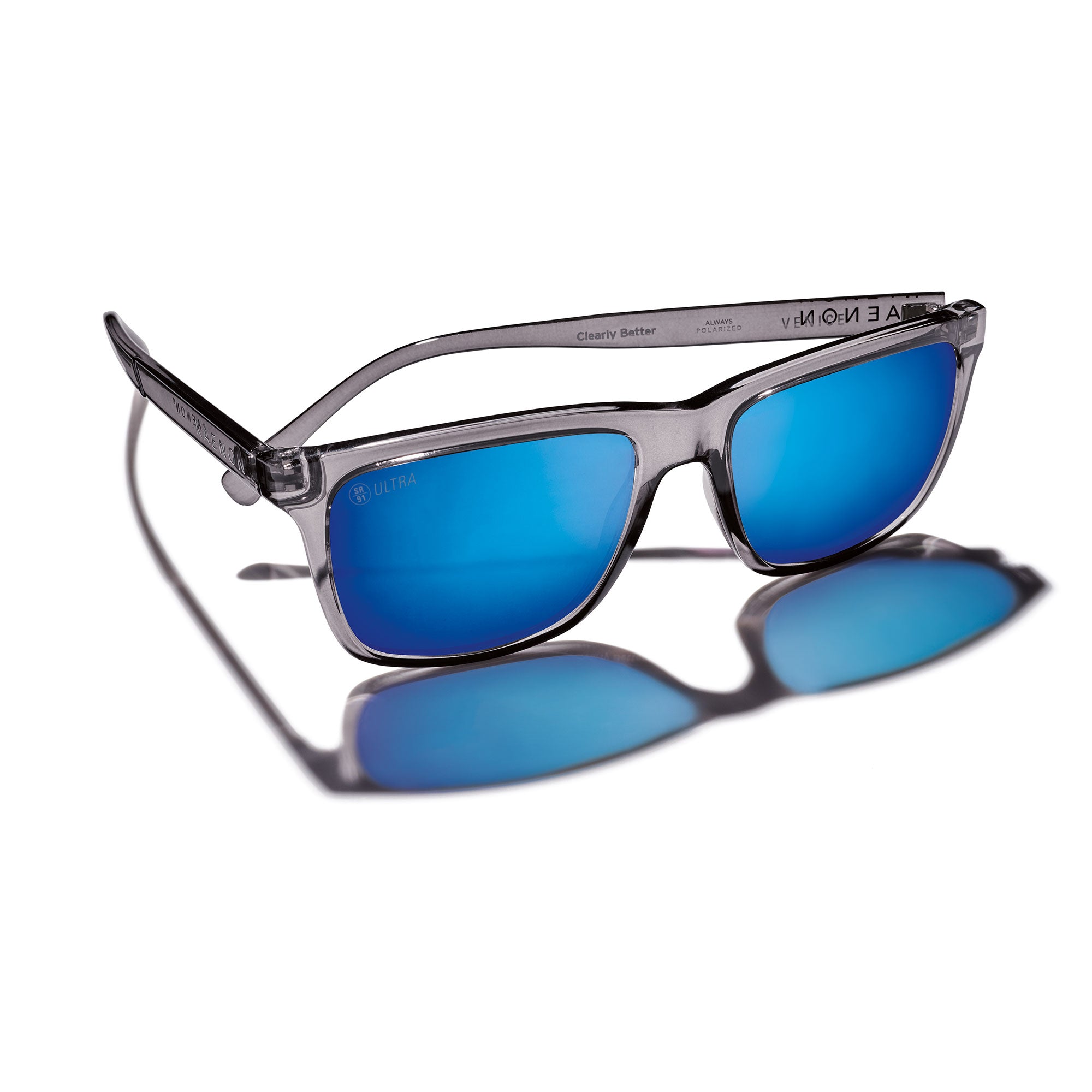 Venice Polarized Sunglasses - Storm / ULTRA Pacific Blue Mirror