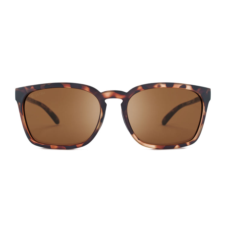 Ojai Polarized Sunglasses - Matte Tortoise / ULTRA Brown 12