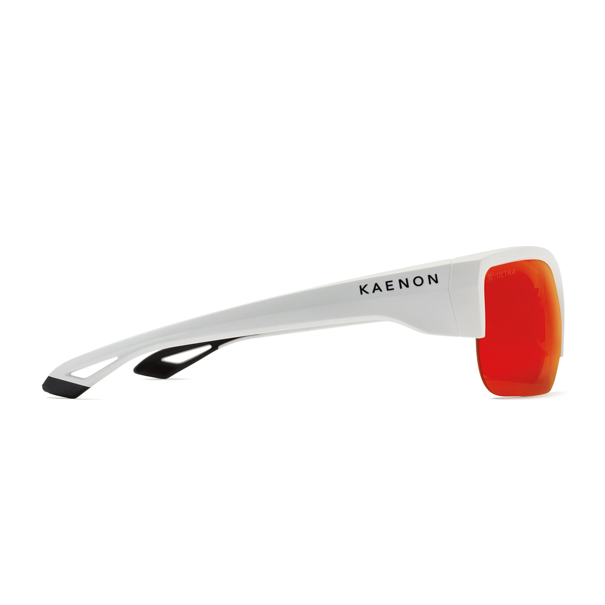 Arcata SR Polarized Sunglasses - Matte White / Ultra Red Mirror