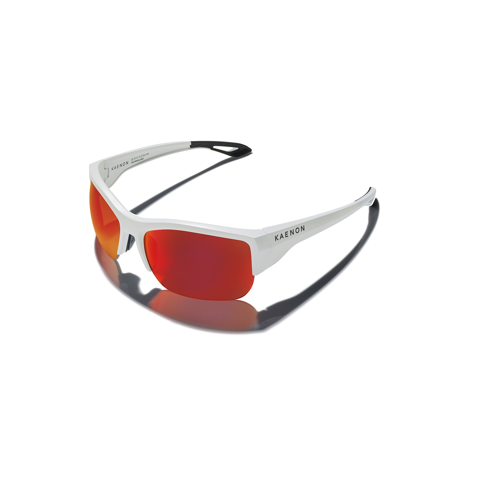 Arcata SR Polarized Sunglasses - Matte White / Ultra Red Mirror