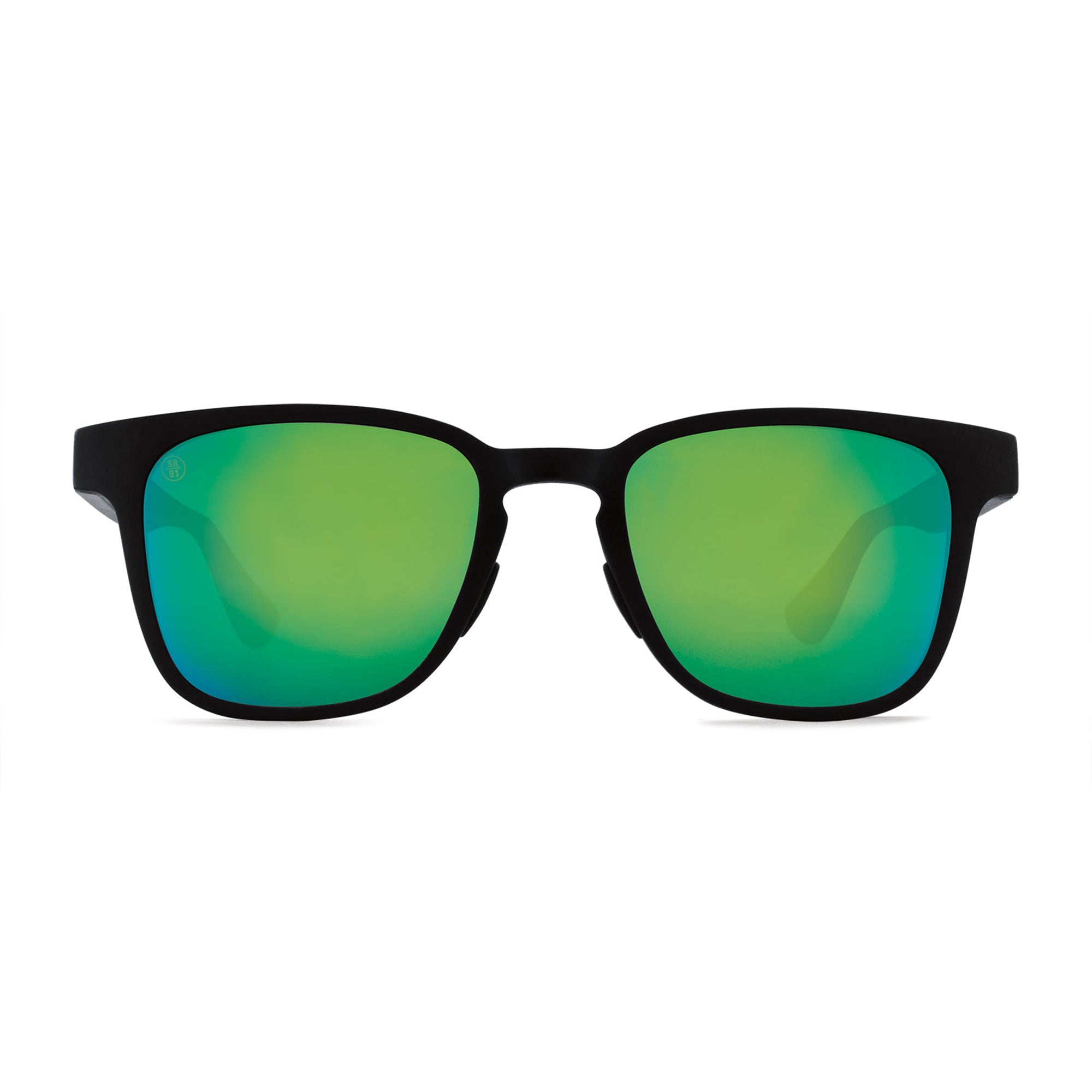 Avalon Polarized Sunglasses - Matte Black / Brown 12 Coastal Green