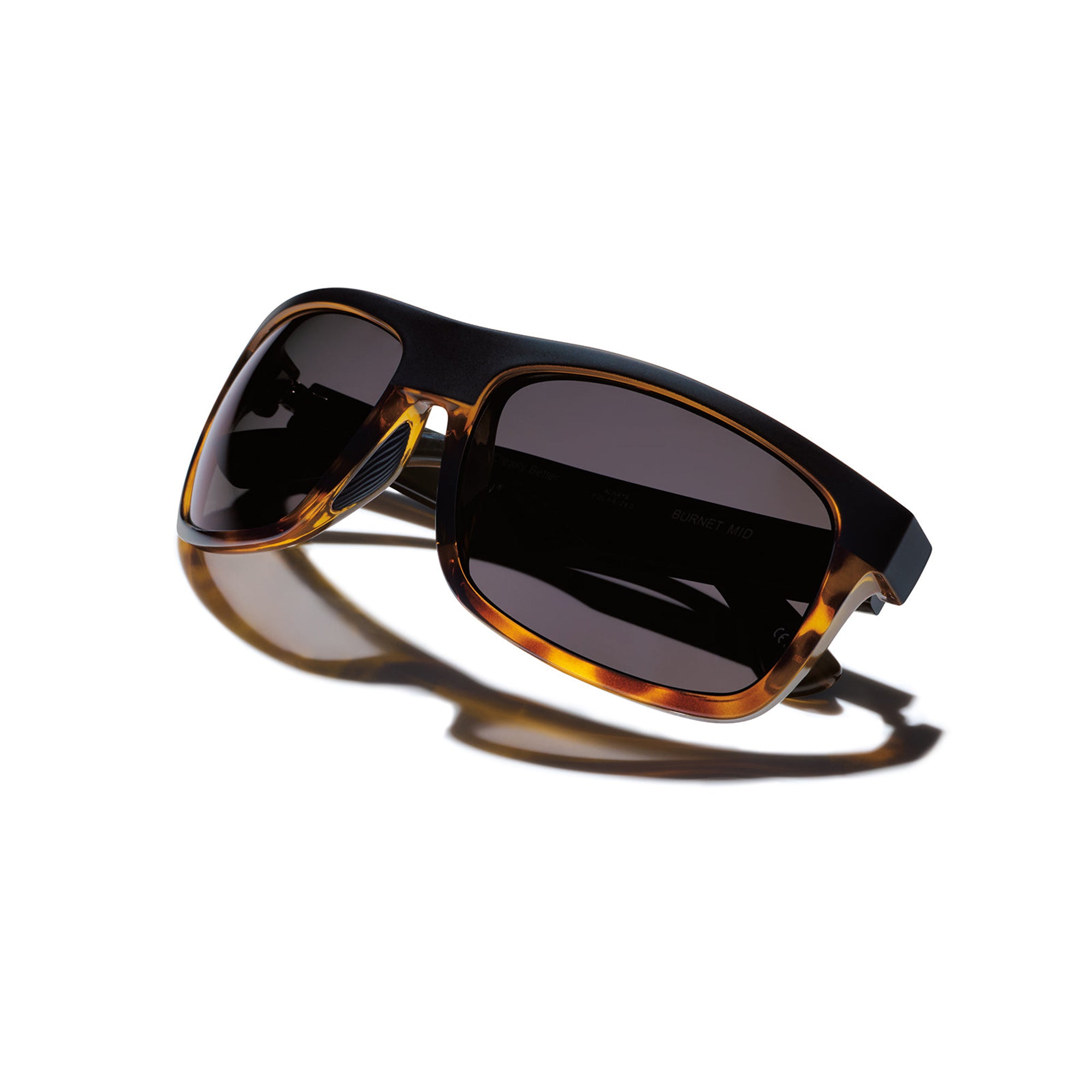 Burnet Mid Polarized Sunglasses - Matte Black + Tortoise