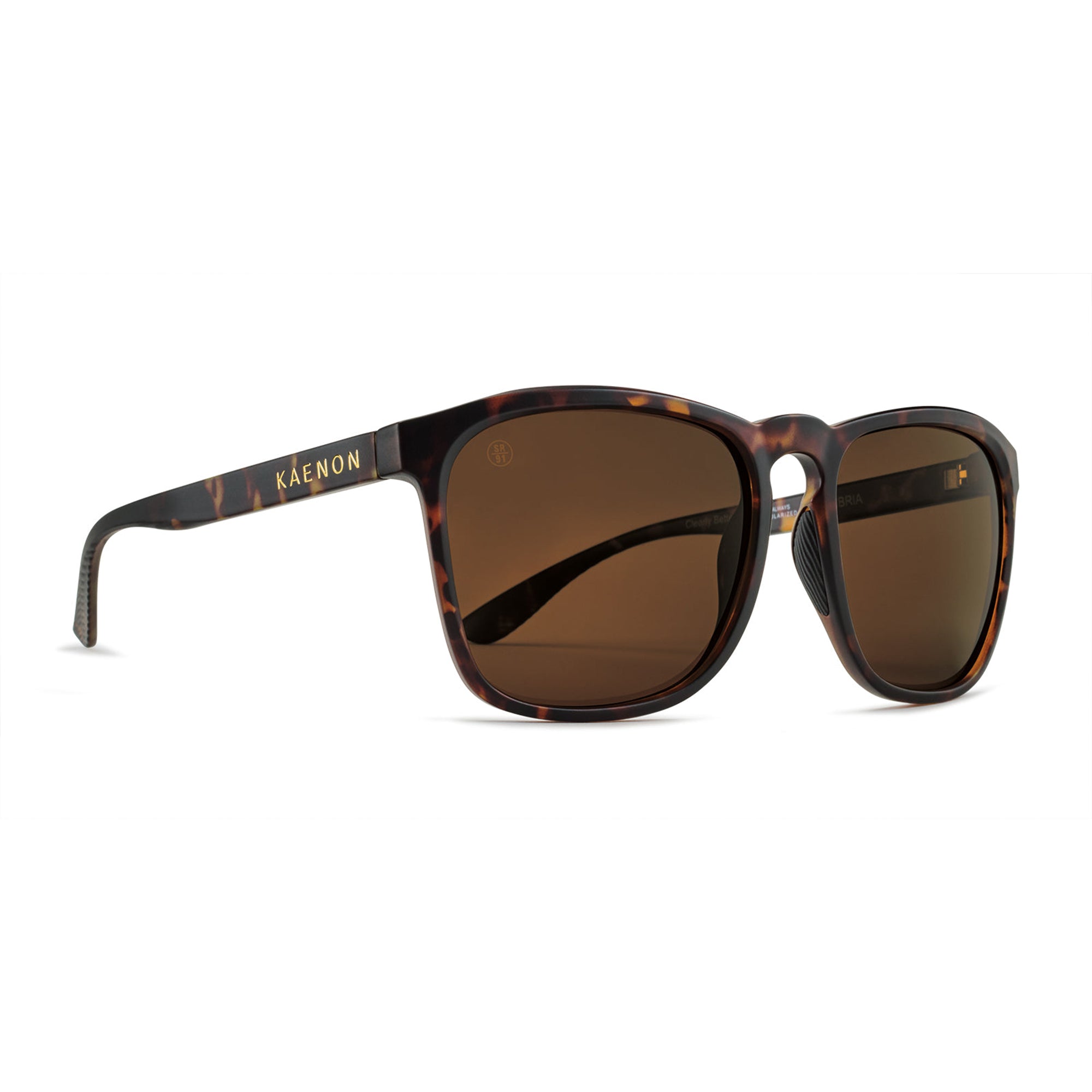 Cambria Polarized Sunglasses - Matte Tortoise / Brown 12 – Kaenon