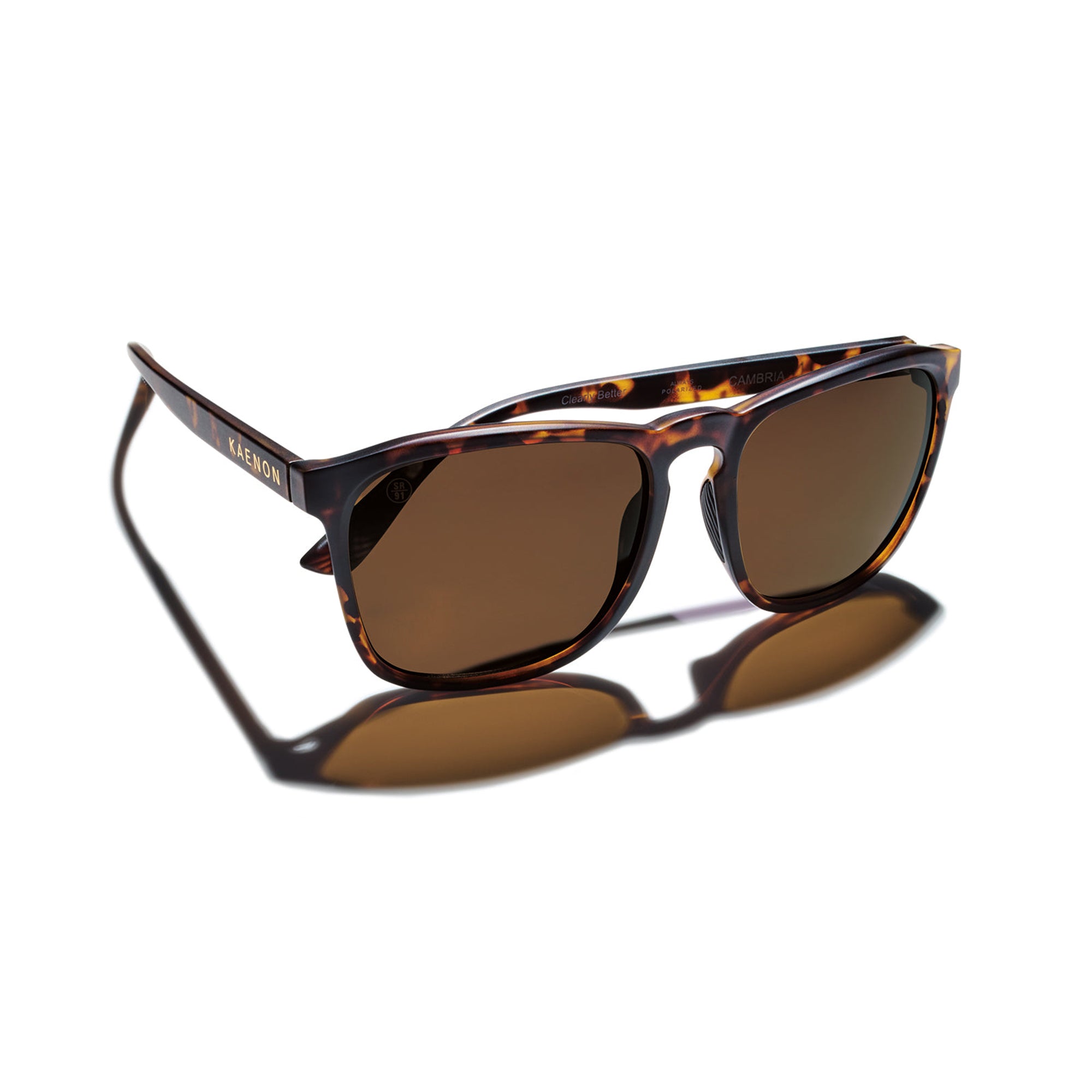Cambria Polarized Sunglasses - Matte Tortoise / Brown 12 – Kaenon