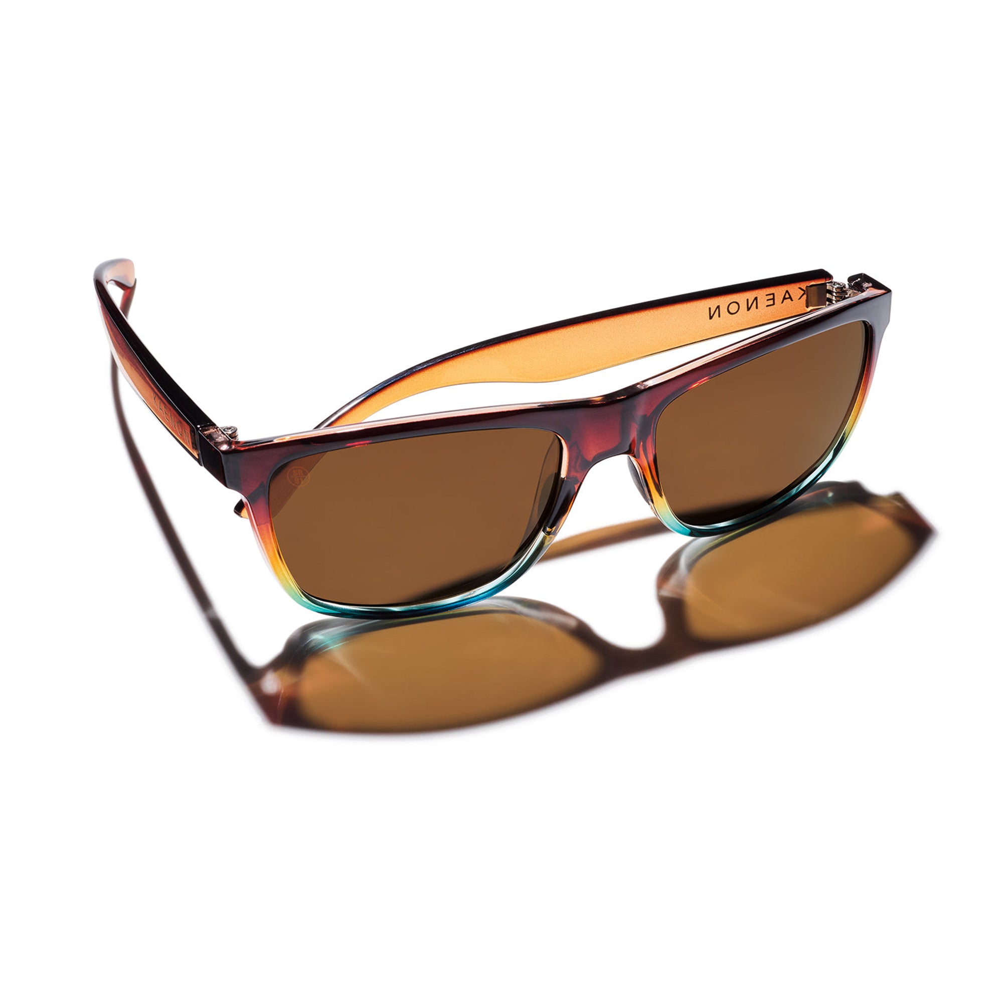 【keeno】at dusk Rockaway Polarized Sunglasses - Tobacco Denim / Ultra Brown 12