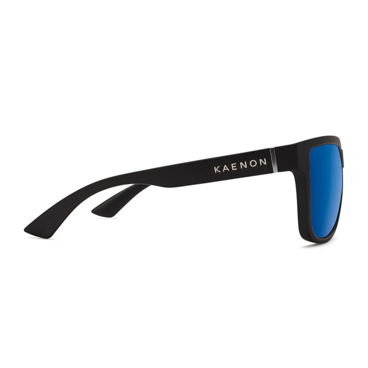 Salton Polarized Sunglasses - Matte Black / Blue Mirror – Kaenon display picture 1