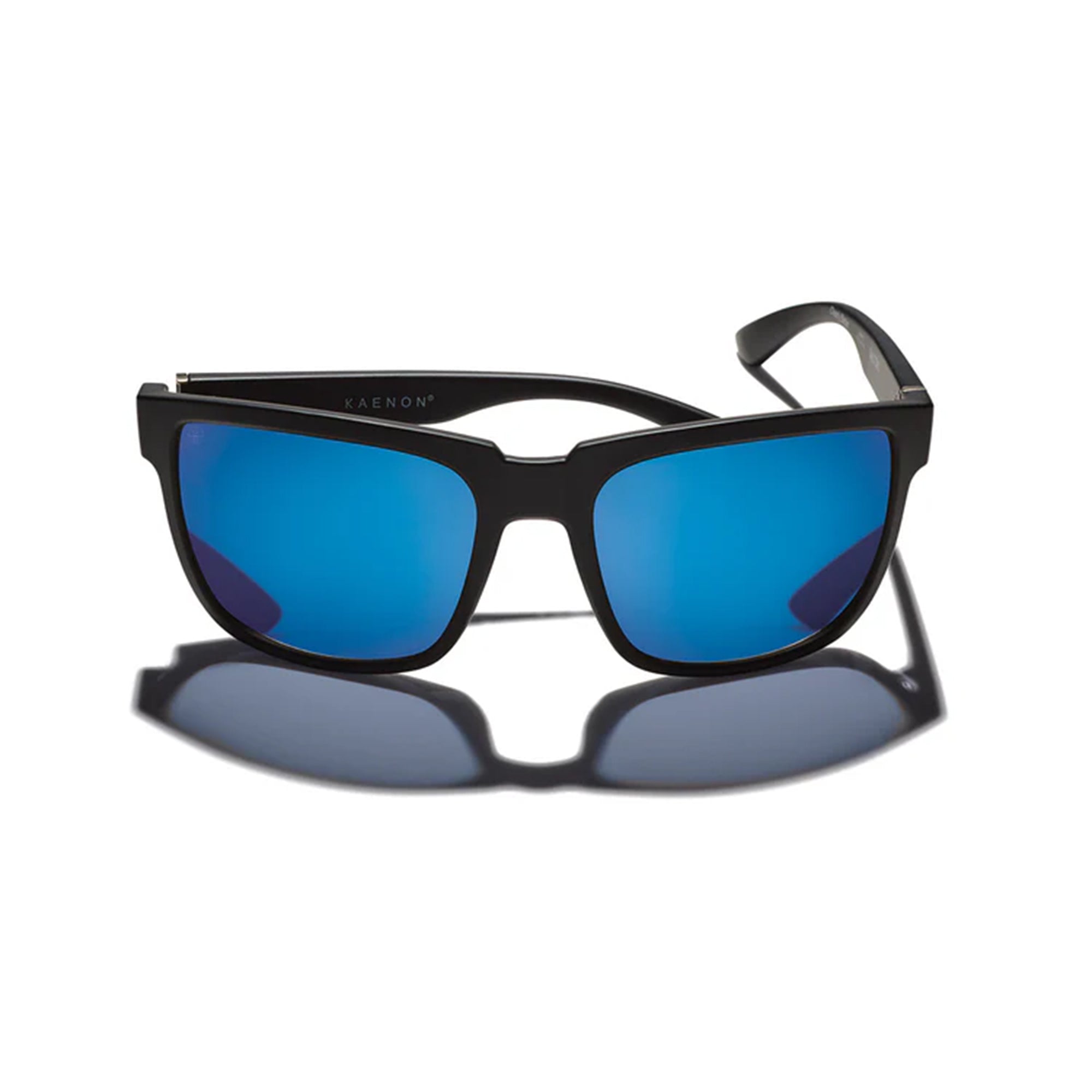 Salton Polarized Sunglasses - Matte Black / Blue Mirror – Kaenon