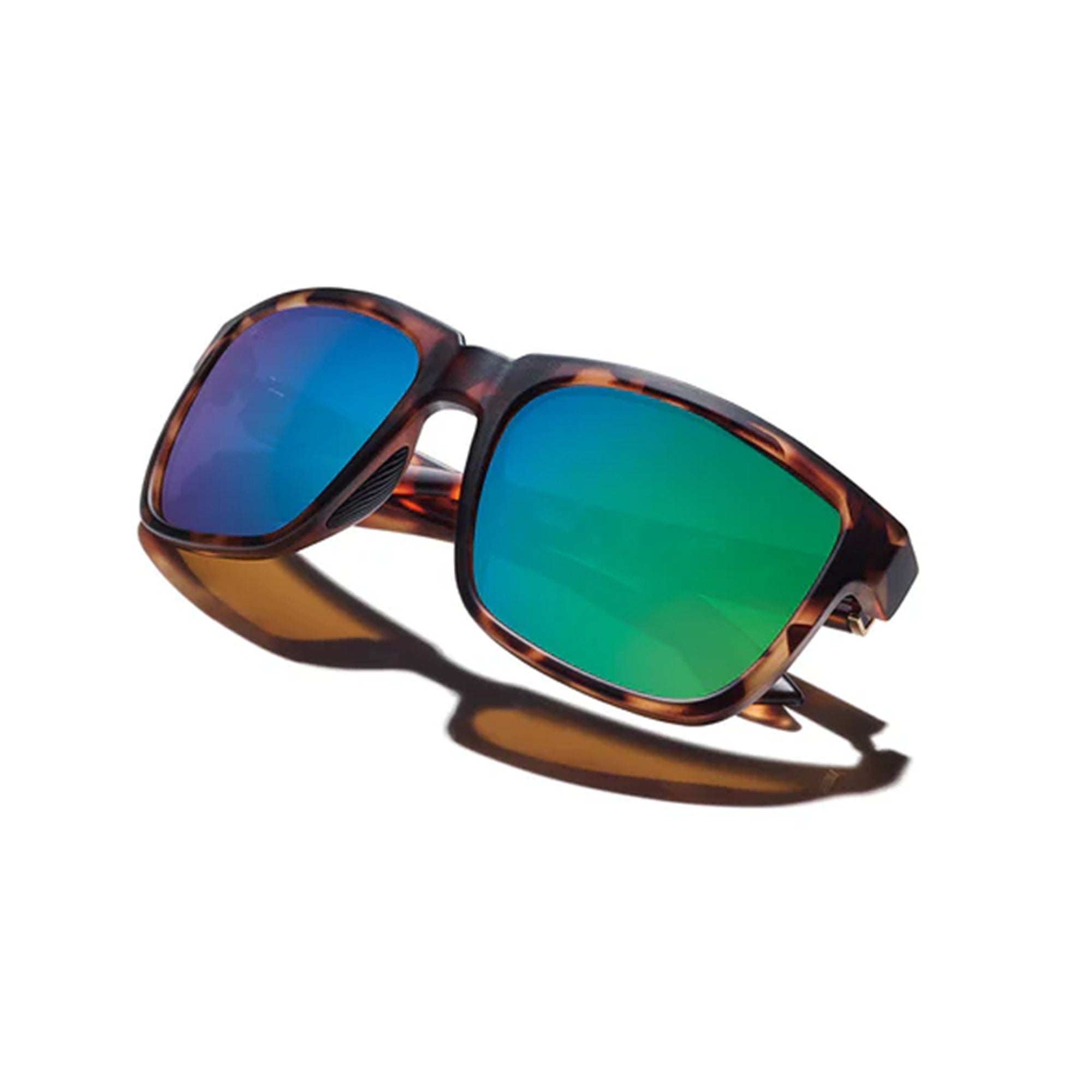 Salton Polarized Sunglasses - Matte Tortoise / Coastal Green